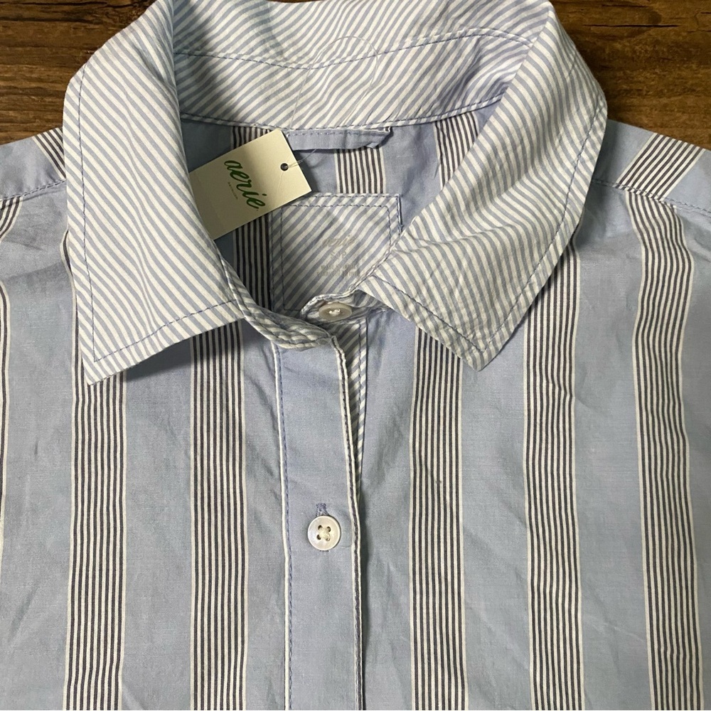 Aerie Good Day Button Down Shirt NWT XL - Picture 6 of 8